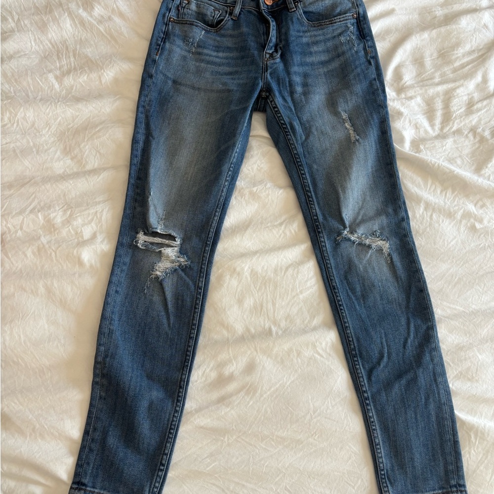 Vigoss Jagger Skinny Distressed Blue Women's Jeans
